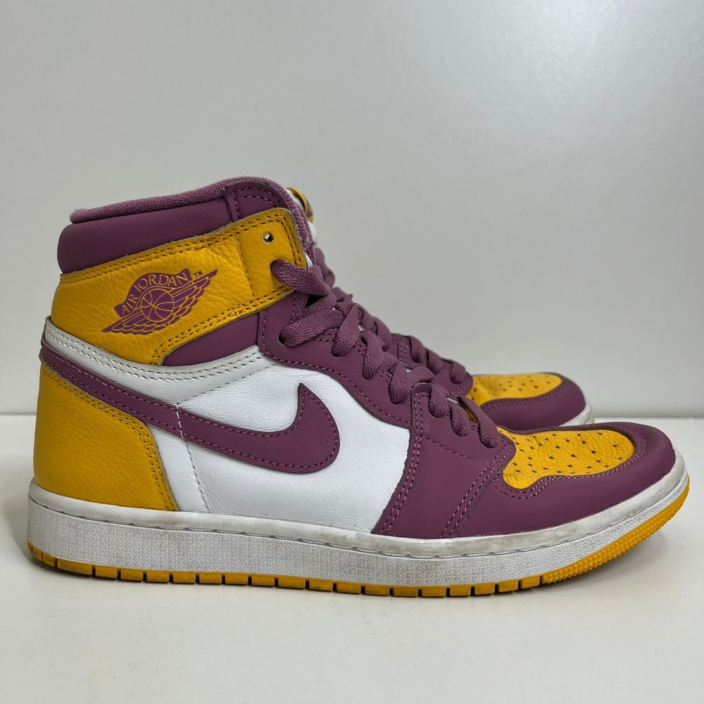 Air Jordan 1 Retro High OG Brotherhood Gold Bordeaux 555088-706 Mens Size 8